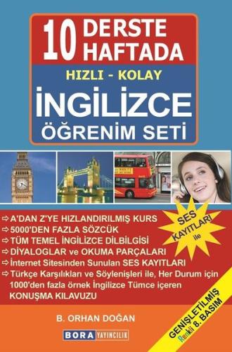 10 Derste/10 Haftada Hızlı Kolay İngilizce Öğrenim Seti