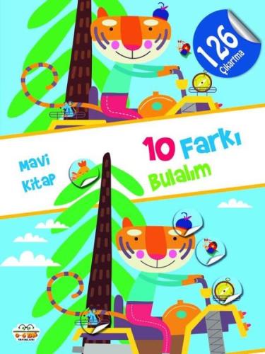 10 Farkı Bulalım - Mavi Kitap - 126 Çıkartma
