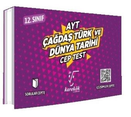 12.Sınıf AYT Çağdaş Türk ve Dünya Tarihi Cep Test | Kitap Ambarı
