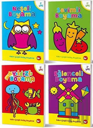 2-4 Yaş Boyama Kitapları Seti (4 Kitap Takım)