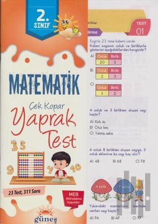 2. Sınıf Matematik Çek Kopar Yaprak Test | Kitap Ambarı