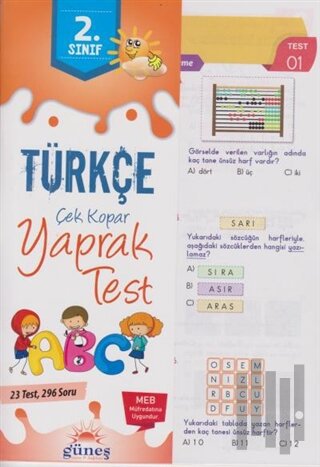 2. Sınıf Türkçe Çek Kopar Yaprak Test | Kitap Ambarı