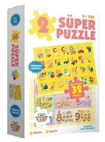 2 Süper Puzzle Alfabe - Sayılar 4+Yaş