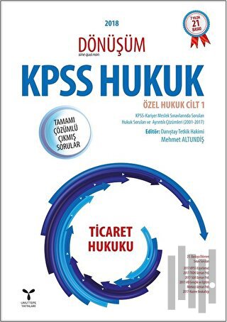 2018 Dönüşüm KPSS Ticaret Hukuku Tamamı Çözümlü Çıkmış Sorular