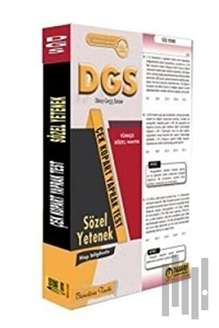 2019 DGS Sözel Yetenek Çek Kopart Yaprak Test