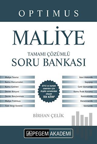 2019 Optimus Maliye Tamamı Çözümlü Soru Bankası