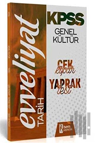 2020 KPSS Genel Kültür Tarih Çek Kopar Yaprak Test