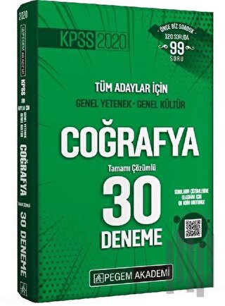 2020 KPSS Genel Yetenek - Genel Kültür Coğrafya 30 Deneme