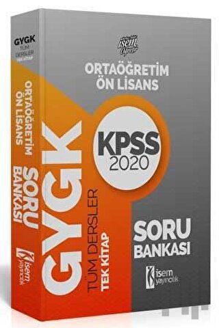 2020 KPSS Orta Öğretim Ön Lisans GYGK Tüm Dersler Soru Bankası Tek Kit