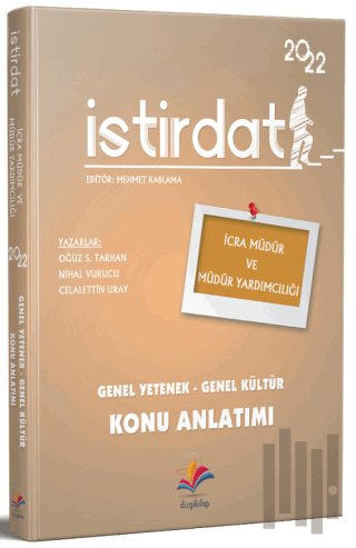 2022 İcra Müdür ve Yardımcılığı İstirdat Genel Yetenek Genel Kültür Konu Anlatımı