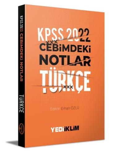 2022 KPSS Cebimdeki Notlar Türkçe Kitapçığı | Kitap Ambarı