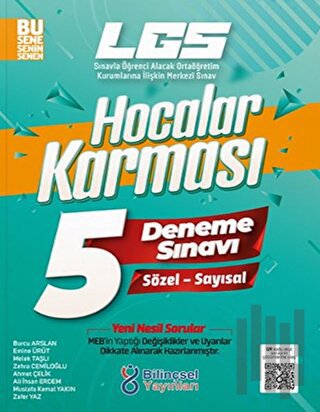2022 LGS Hocalar Karması Sözel Sayısal 5 Deneme Sınavı