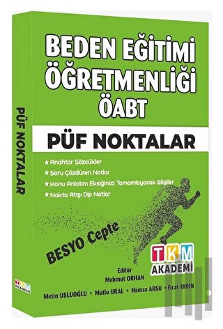 2022 ÖABT Beden Eğitimi Öğretmenliği Püf Noktalar Ders Notları