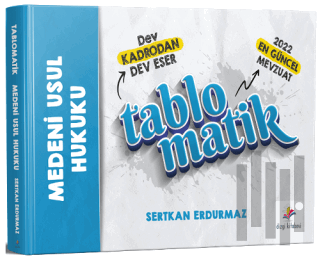 2022 Tablomatik Medeni Usul Hukuku Konu Anlatımı