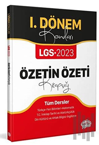 2023 LGS 1. Dönem Konuları Özetin Özeti Kitapçığı