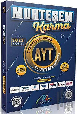 2023 Model Muhteşem Karma - AYT 7 Farklı Yayın 7 Muhteşem Deneme | Kit