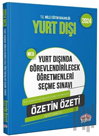 2024 MEB Yurt Dışında Görevlendirilecek Öğretmenleri Seçme Sınavı Özet