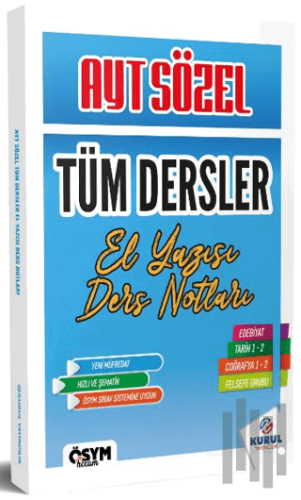 2025 AYT Sözel Tüm Dersler El Yazısı Ders Notları