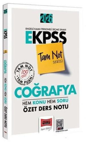 2026 E - KPSS Tam Not Serisi Coğrafya Hem Konu Hem Soru Özet Ders Notu