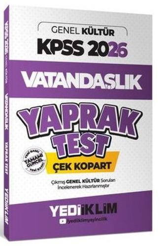 2026 KPSS Genel Kültür Vatandaşlık Çek Kopart Yaprak Test