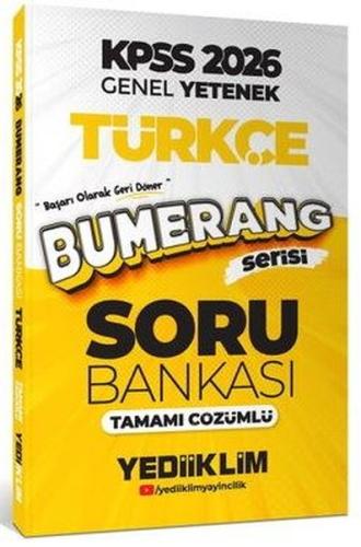 2026 KPSS Genel Yetenek Bumerang Türkçe Tamamı Çözümlü Soru Bankası