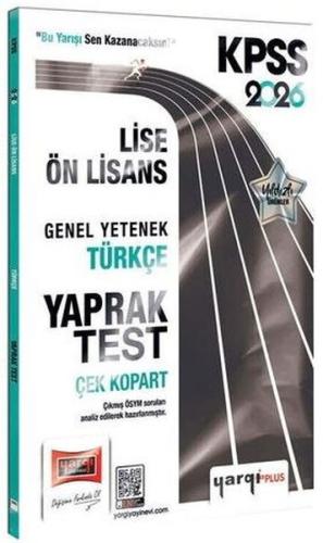 2026 KPSS Lise - Ön Lisans Genel Yetenek Türkçe Çek Kopart Yaprak Test