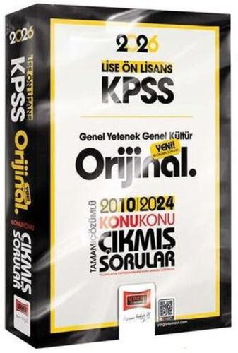 2026 KPSS Lise - Ön Lisans GK - GY Orijinal 2010 - 2024 Konu Konu Çıkmış Sorular