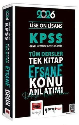 2026 KPSS Lise Ön Lisans GK - GY Tüm Dersler Tek Kitap Efsane Konu Anlatımı