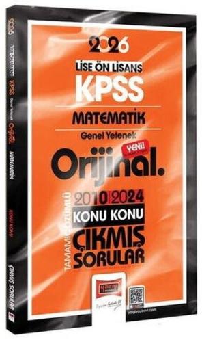 2026 KPSS Lise - Önlisans Matematik Orijinal 2010 - 2024 Konu Konu Çıkmış Sorular