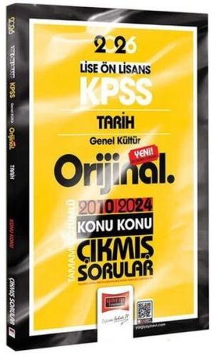 2026 KPSS Lise - Önlisans Tarih Orijinal 2010 - 2024 Konu Konu Çıkmış Sorular