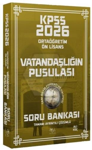 2026 KPSS Lise Ortaöğretim Ön Lisans Vatandaşlık Vatandaşlığın Pusulası Soru Bankası Çözümlü