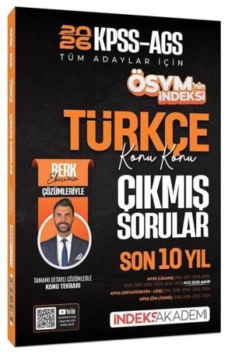 2026 KPSS MEB - AGS Türkçe ÖSYM nin İndeksi Çıkmış Sorular Son 10 Yıl 