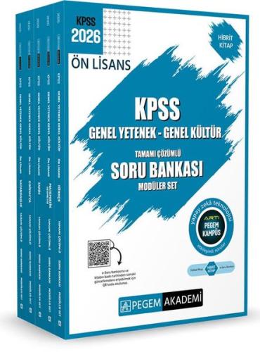 2026 KPSS Ön Lisans Soru Bankası Modüler Set Genel Yetenek Genel Kültür Tamamı Çözümlü - 5 Kitap Tak