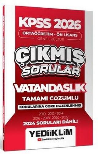 2026 KPSS Ortaöğretim Ön Lisans Genel Kültür Vatandaşlık Tamamı Çözümlü Çıkmış Sorular 2024 Soruları