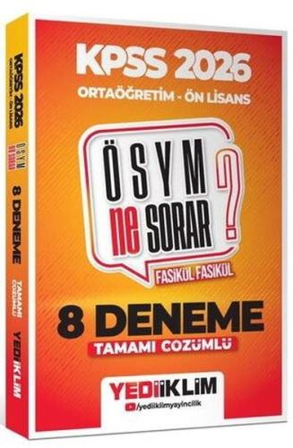 2026 KPSS ÖSYM NE SORAR Ortaöğretim Ön Lisans Tamamı Çözümlü Fasikül 8 Deneme