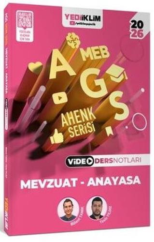2026 MEB AGS Ahenk Serisi Mevzuat - Anayasa Video Ders Notları | Kitap
