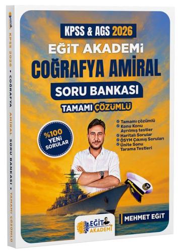 2026 MEB AGS KPSS Coğrafya Amiral Soru Bankası Tamamı Çözümlü