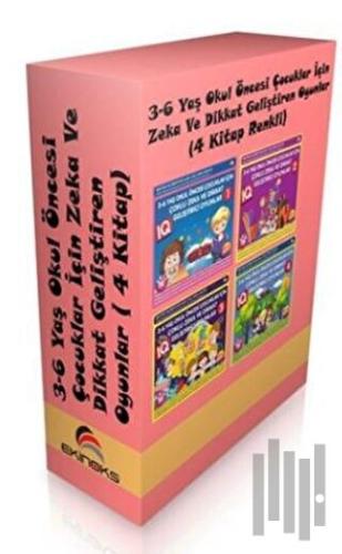 3 - 6 Yaş Okul Öncesi Çocuklar İçin Zeka ve Dikkat Geliştiren Oyunlar ( 4 Kitap Set)