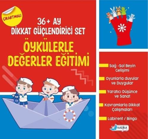 3 - 6 Yaş Öykülerle Değerler Eğitimi-36 + Ay Dikkat Güçlendirici Set