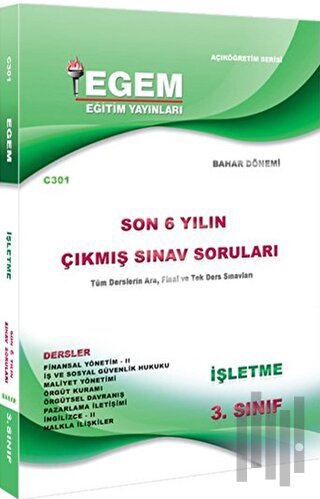 3. Sınıf İşletme Çıkmış Sınav Soruları (2012-2018)(Bahar Dönemi) | Kit