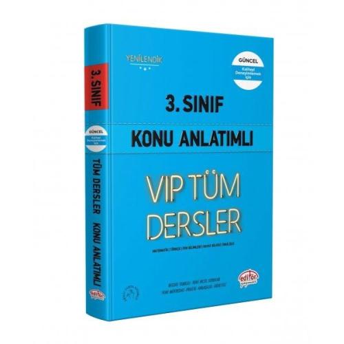 3. Sınıf VIP Tüm Dersler Konu Anlatımlı Mavi Kitap | Kitap Ambarı
