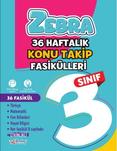 3.Sınıf Zebra 36 Haftalık Konu Takip Fasikülleri