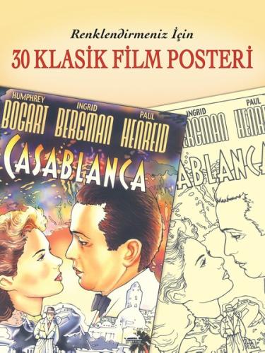 30 Klasik Film Posteri - Renklendirmeniz İçin