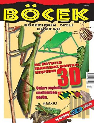 3D Çocuk Dergisi - Böceklerin Gizli Dünyası | Kitap Ambarı