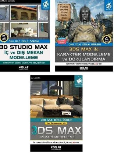 3D Studio Max Eğitim Seti (3 Kitap Takım) | Kitap Ambarı