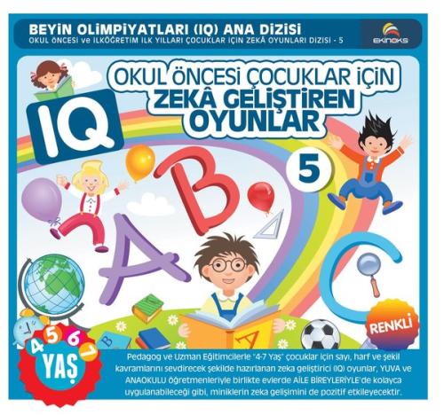 Okul Öncesi Çocuklar İçin IQ Zeka Geliştiren Oyunlar - 5 | Kitap Ambar