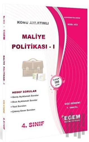 4. Sınıf 7. Yarıyıl Maliye Politikası 1 Konu Anlatımlı Soru Bankası (Kod 453)
