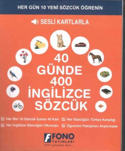40 Günde 400 İngilizce Sözcük - Sesli Kartlarla | Kitap Ambarı