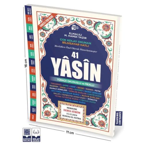 41 Yasin Çanta Boy | Kitap Ambarı