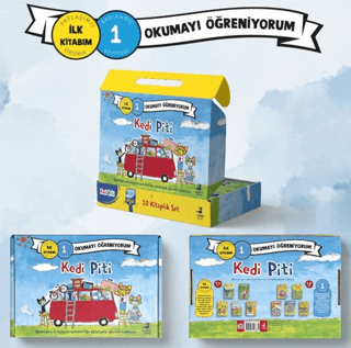 Kedi Piti Seti - 10 Kitap Takım - Kutulu